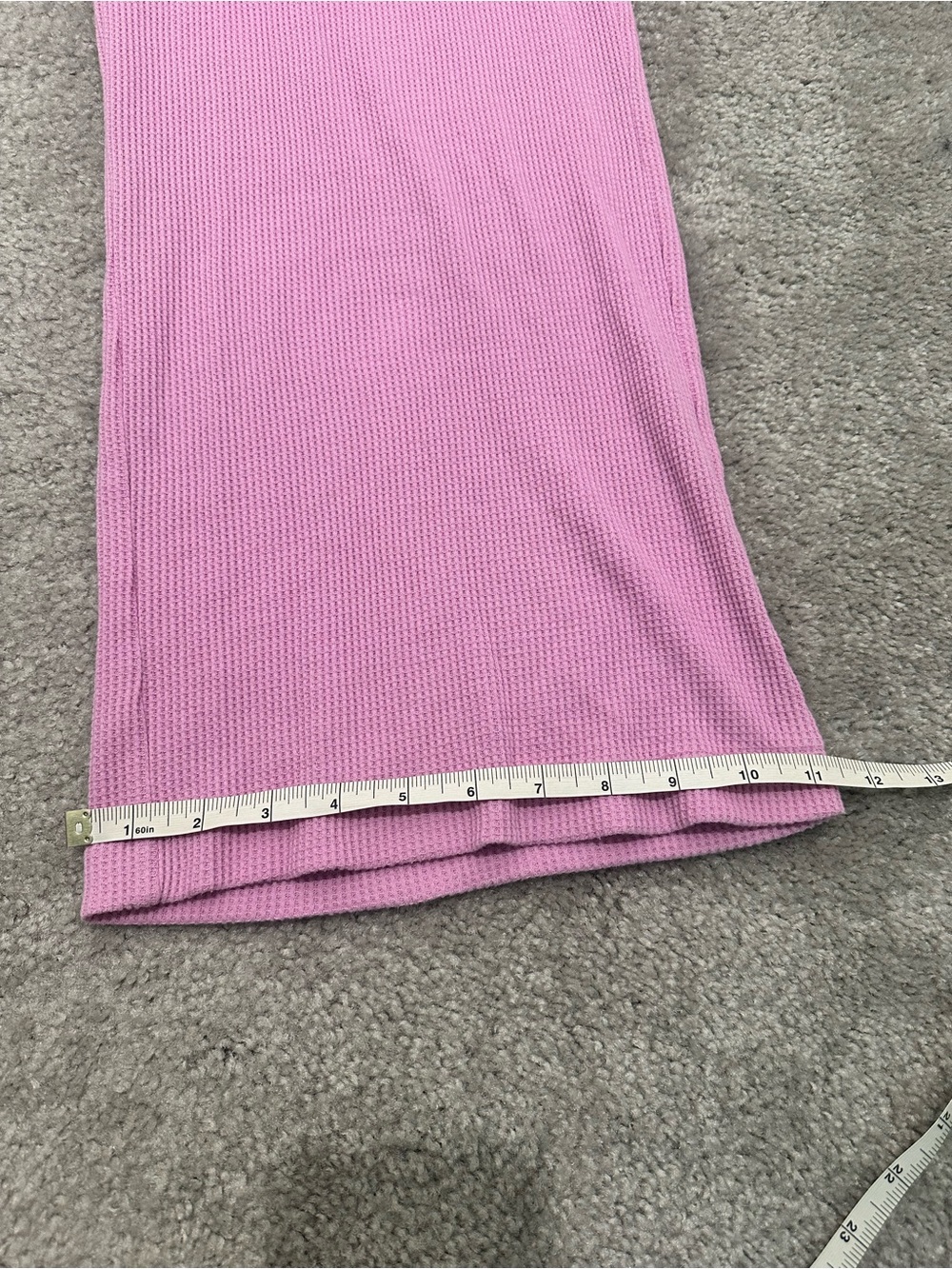 GAP Waffle Wide-Leg PJ Pant In Sugar Pink Size Medium - Picture 10 of 10